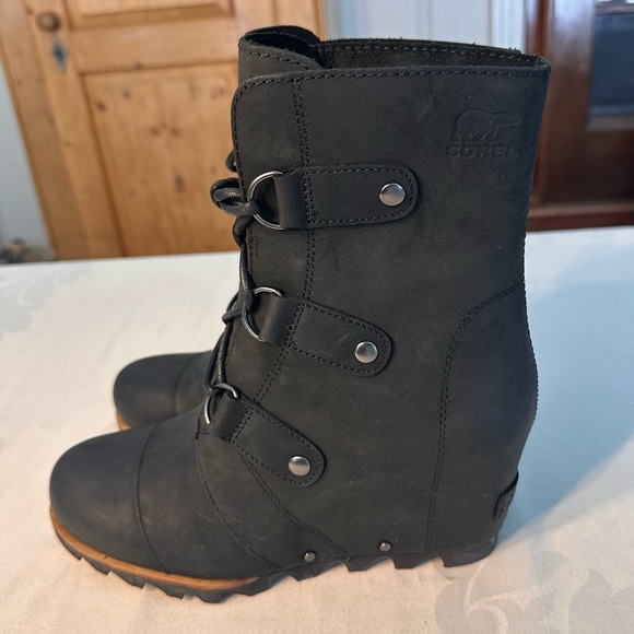 Sorel Joan of Arctic Wedge II Mid-High Lace Up Leather Boots NWT Size 8 - Picture 11 of 11